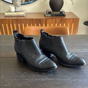 Alexander Wang Black Textured Ankle Boots